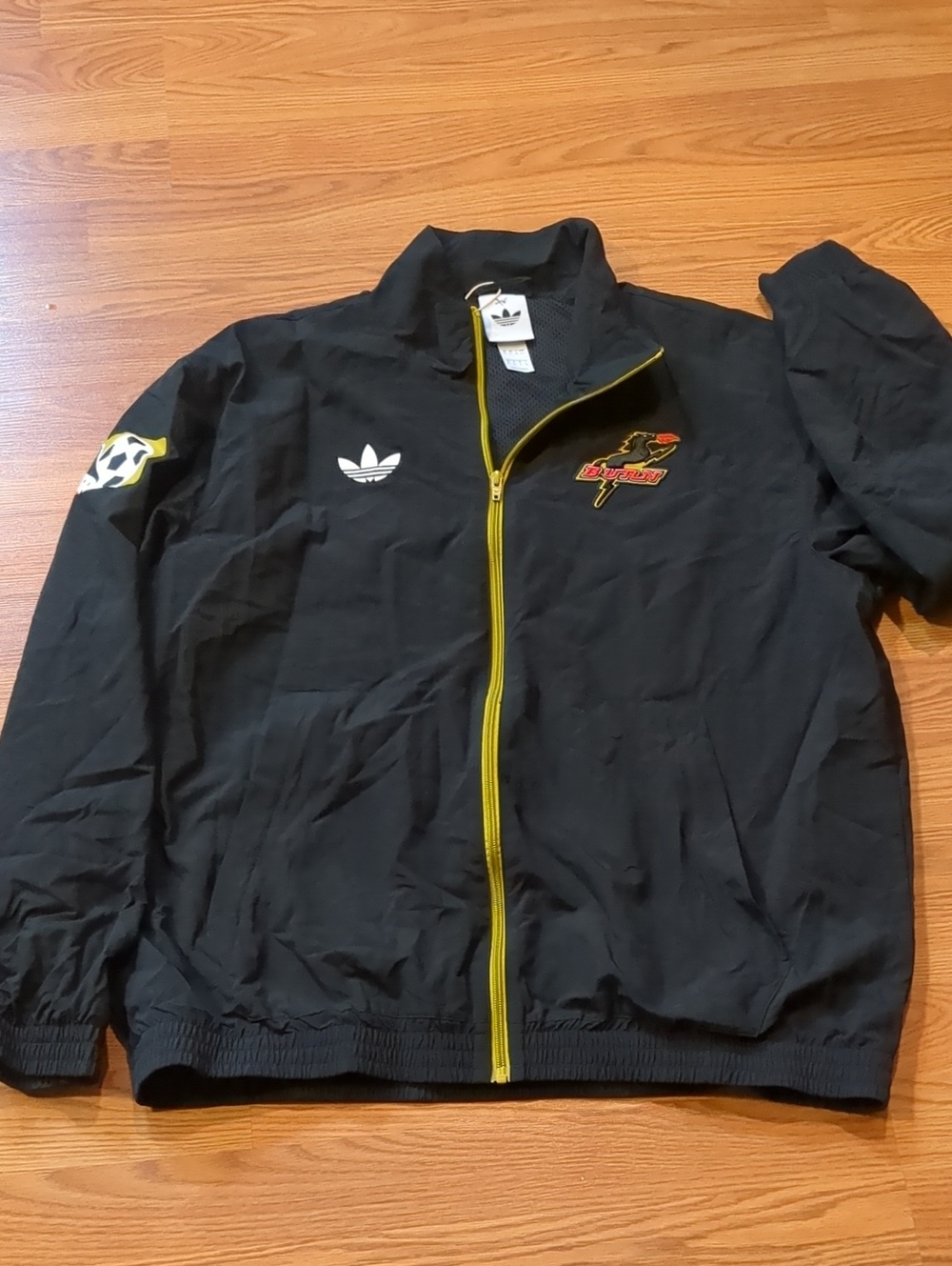 Adidas Originals Archive MLS Dallas Burn Anthem Track Jacket Retro Black